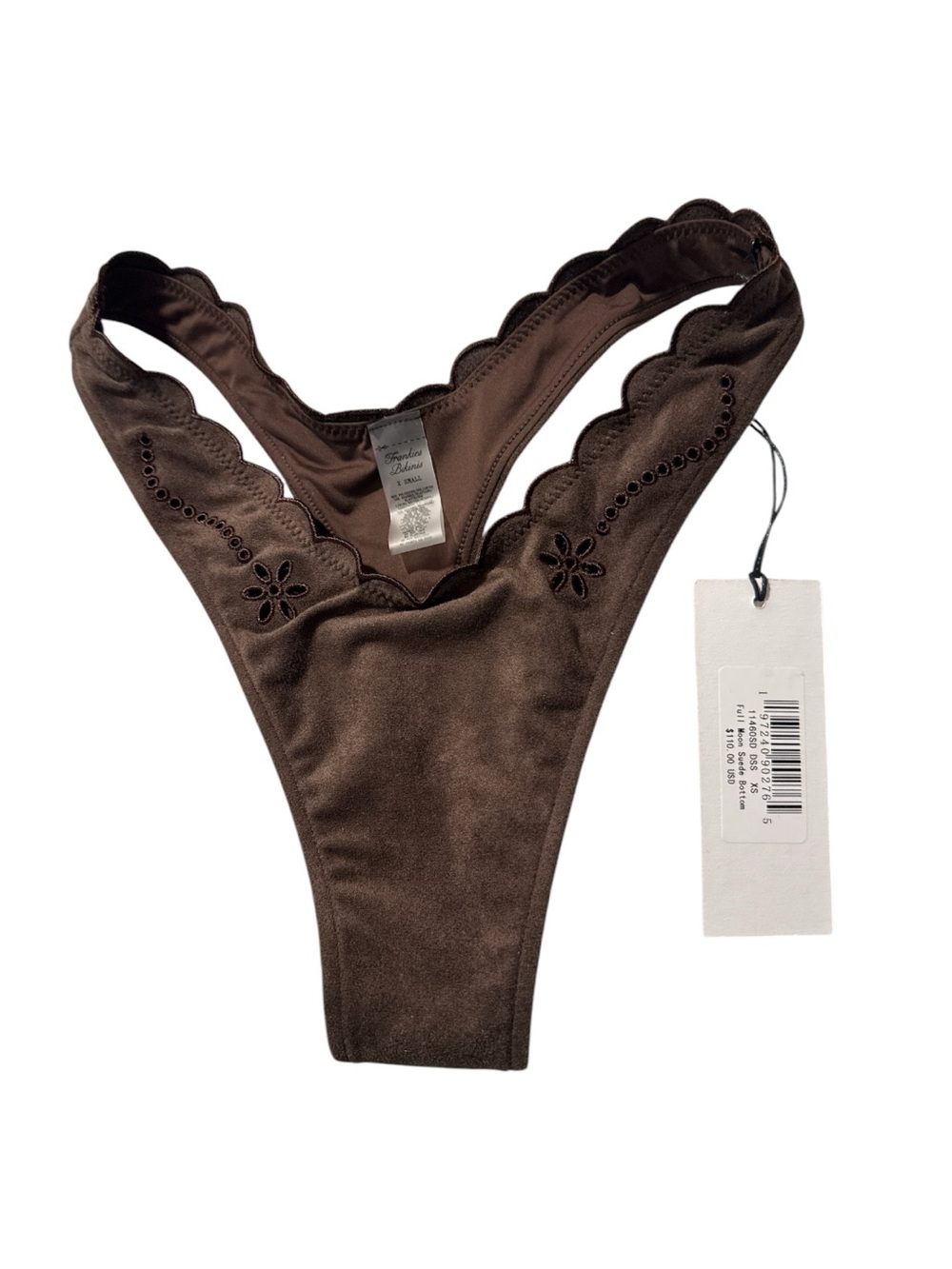 Frankie Bikinis Full Moon Suede Bikini Bottom